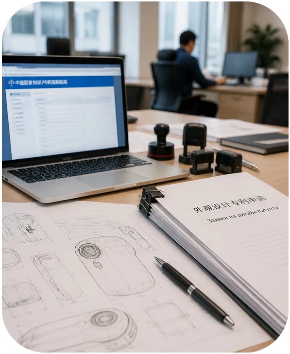 Регистрация промышленного образца в Китае для компании